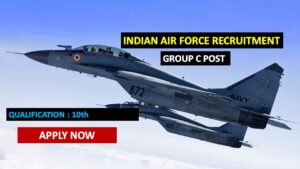 Read more about the article Indian Air Force Group C Recruitment