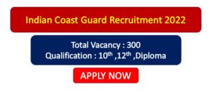 Read more about the article Indian Coast Guard Recruitment