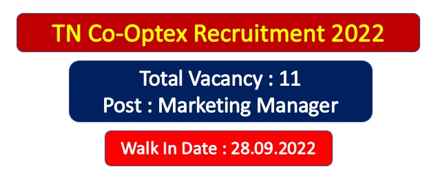 Read more about the article TN Co-Optex Recruitment 2022