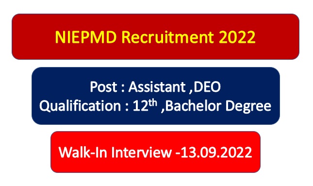 You are currently viewing NIEPMD Recruitment 2022