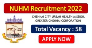 Read more about the article NUHM Chennai Recruitment