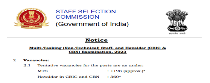 Read more about the article SSC MTS Recruitment 2023