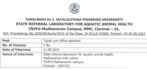 Read more about the article TNJFU Recruitment 2023