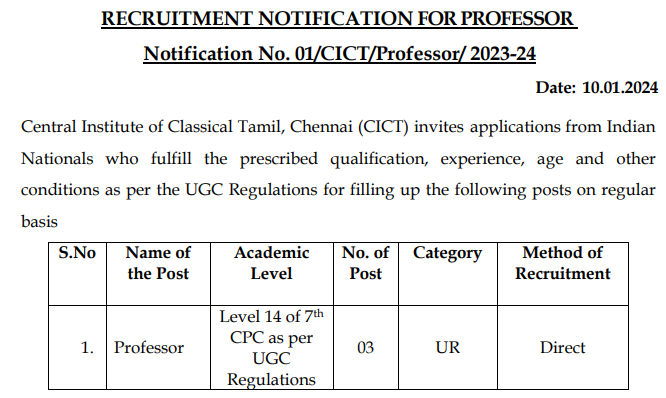 You are currently viewing CICT Recruitment 2024
