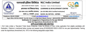 Read more about the article NLC Recruitment 2024