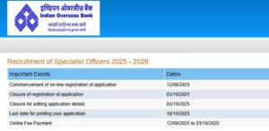 Read more about the article IOB Recruitment 2025