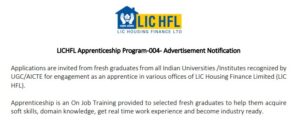 Read more about the article LIC HFL Apprentice Recruitment 2025