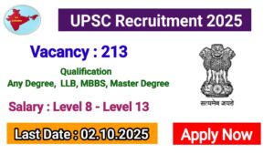 Read more about the article UPSC Recruitment 2025