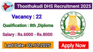Read more about the article Thoothukudi DHS Recruitment 2025
