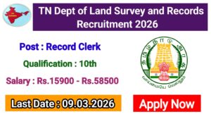 Read more about the article Dept of Land Survey and Records Recruitment 2026