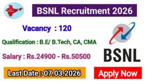 Read more about the article BSNL Recruitment 2026