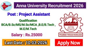 Read more about the article Anna University Recruitment 2026